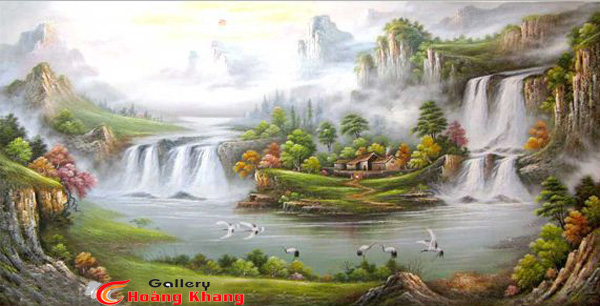 Tranh Núi - Nước - Phong Thuỷ